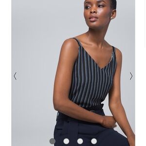 WHBM Ultimate Reversible Stripe/Abstract Camisole. 4-ways to wear.